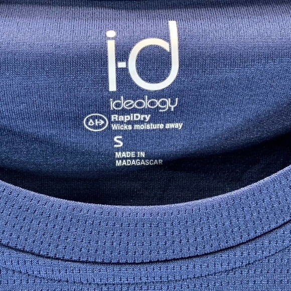 ID Ideology Men's Indigo Sea Rapidry Moisture-Wicking Mesh Crewneck T-Shirt SZ S - Picture 6 of 8